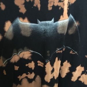 Batman Logo Bleach Wash Tie Dye Shirt Men’s XXL